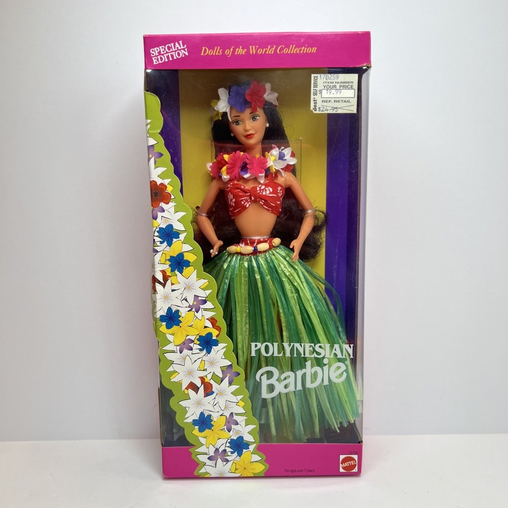 1994 Polynesian Barbie #12700 Dolls of the World Special Edition NIB Vintage